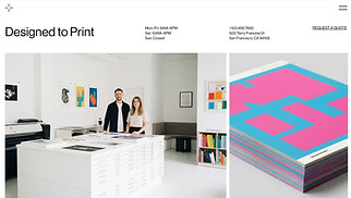 Business website templates - Printing Service (Clean)