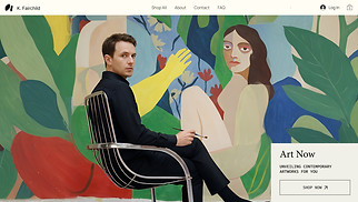 eCommerce website templates - Online Art Shop (Fresh)