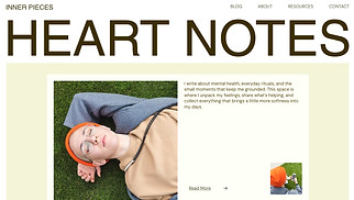 Blog website templates - Personal Blog (Fresh)