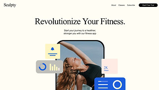 Business website templates - App Launch (Energetic)