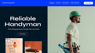 Industrial website templates - Handyman (Simple)