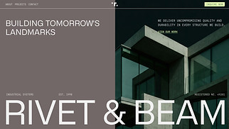 Industrial website templates - Construction Company (Bold)