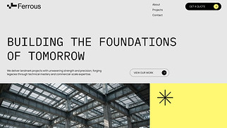 Industrial website templates - Construction Company (Rugged)