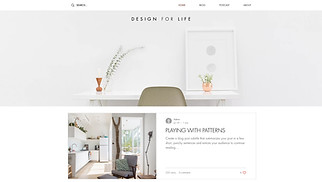 Blog website templates - Design Blog & Podcast