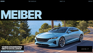 All website templates - Car Manufacturer Landing Page (Dark)