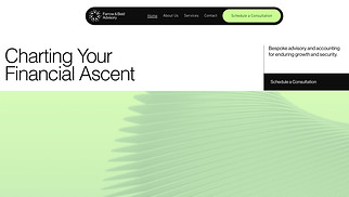 Business website templates - Financial Advisory Accountant (Sleek)