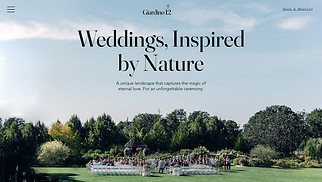 Events website templates - Wedding Venue (Elegant)