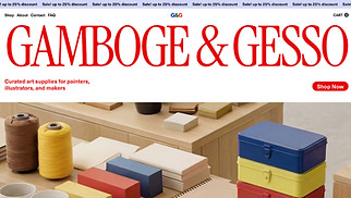 eCommerce website templates - Art Supply Store (Colorful)