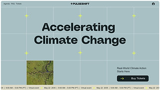 Events website templates - Webinar (Green)