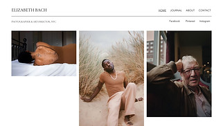 Portfolios website templates - Fashion Photographer (Clean)