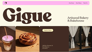 All website templates - Bakery (Warm)