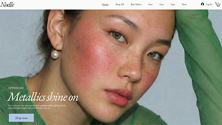 eCommerce website templates - Beauty Shop (Radiant)