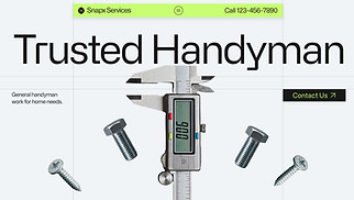 Industrial website templates - Handyman (Vibrant)