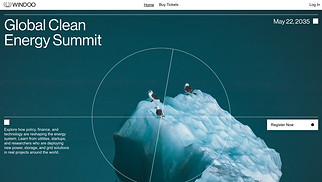 Events website templates - Energy Webinar (Green)