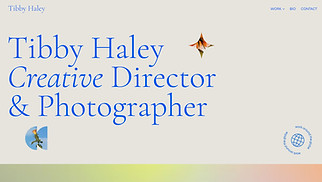 Portfolios website templates - Creative Director (Edgy)