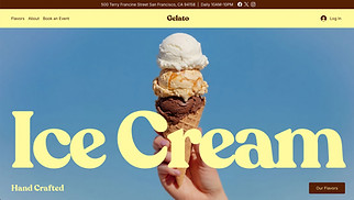 eCommerce website templates - Ice Cream Shop (Pastel)