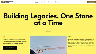 Industrial website templates - Construction Company (Classic)