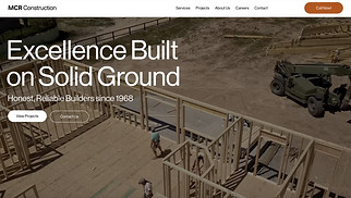 Industrial website templates - Construction Company (Professional)