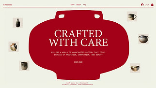 eCommerce website templates - Pottery Store (Artsy)