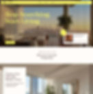 Website template for a landing page for a real estate website.