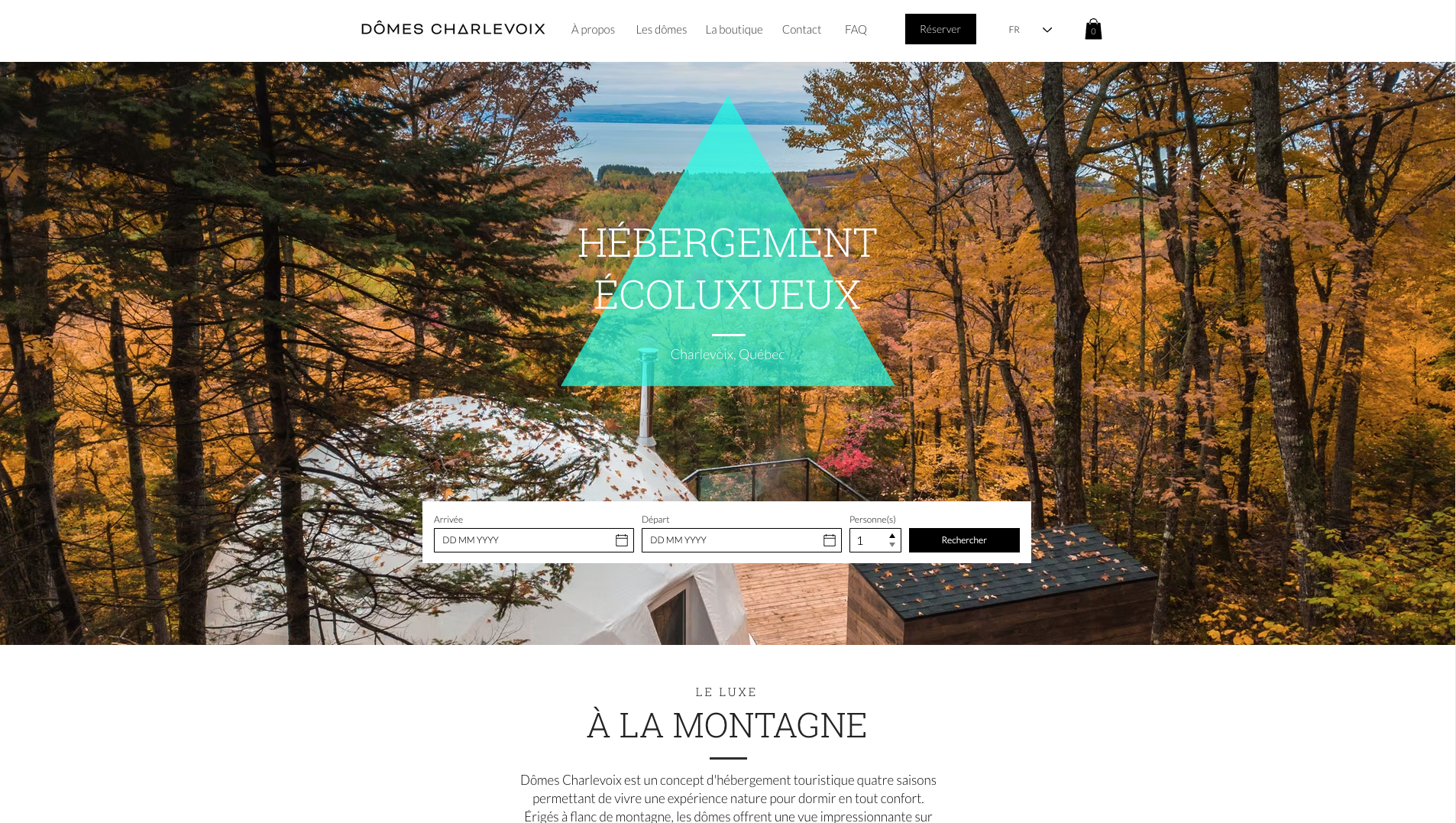 Domes Charkevoix, created with Wix