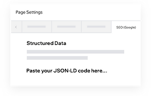 Customizing structured data on your Wix site with JSON-LD code